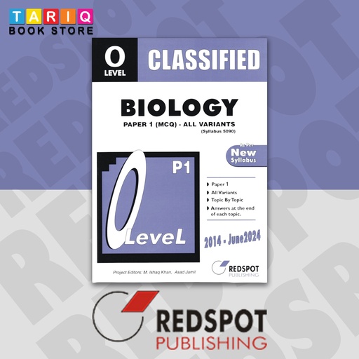 Redspot O Level Classified Biology P1 (All Variants) 2014 - June 2024