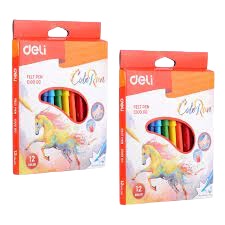 ColorMarker Set - 12 ColorRun - Washable - C10000