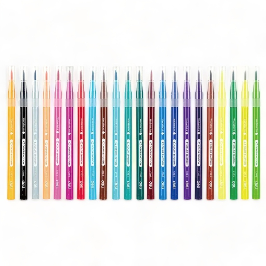 Washable Marker - 24 Color Emotion - Felt Pen - C103 24