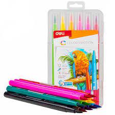 Single Side - Brush Marker - 12 Colors - C103 04