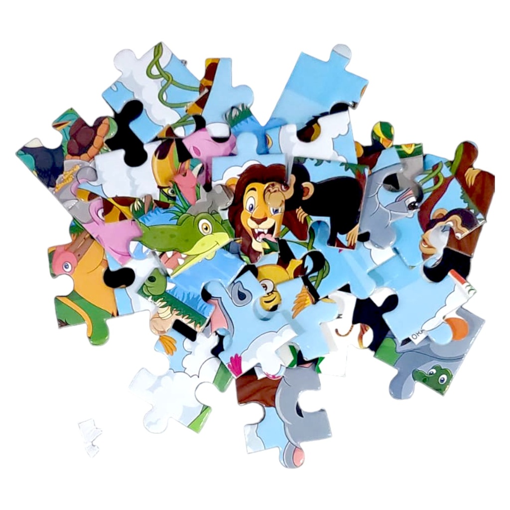 Jigsaw Puzzle Jungle 2 in 1 - 30 Pcs - No.PZ-0333 - KiKu