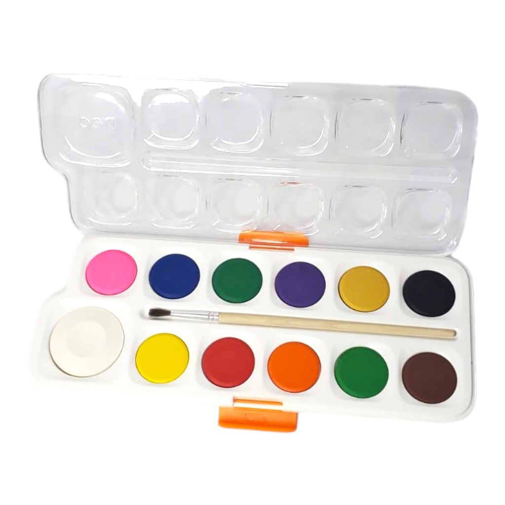 12 Water Colors Cake Set - No. C10-12 - Deli