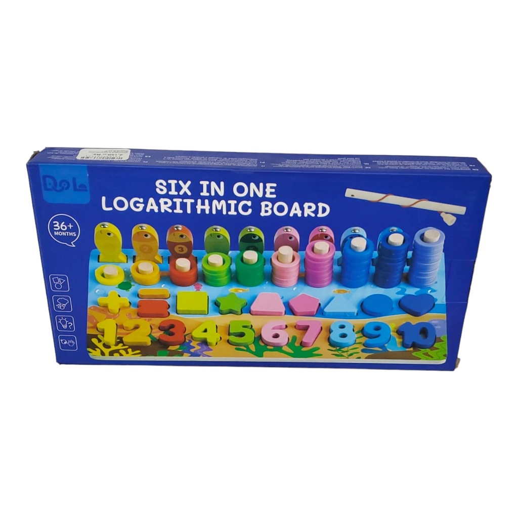 Wooden Logarithmic Board 6 in 1