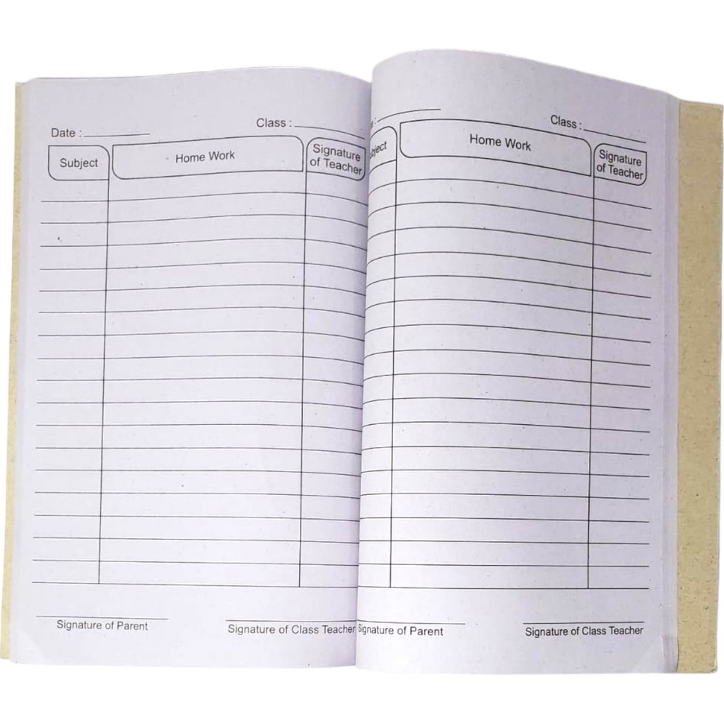 Homework Dairy - Al Khalil Huffaz