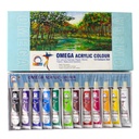 OMEGA ACRYLIC COLORS SET OF 12