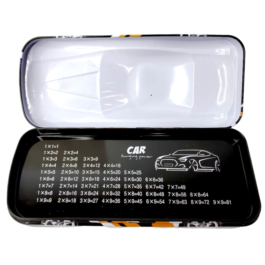 Metallic Car Pencil Box - Black - KT50078
