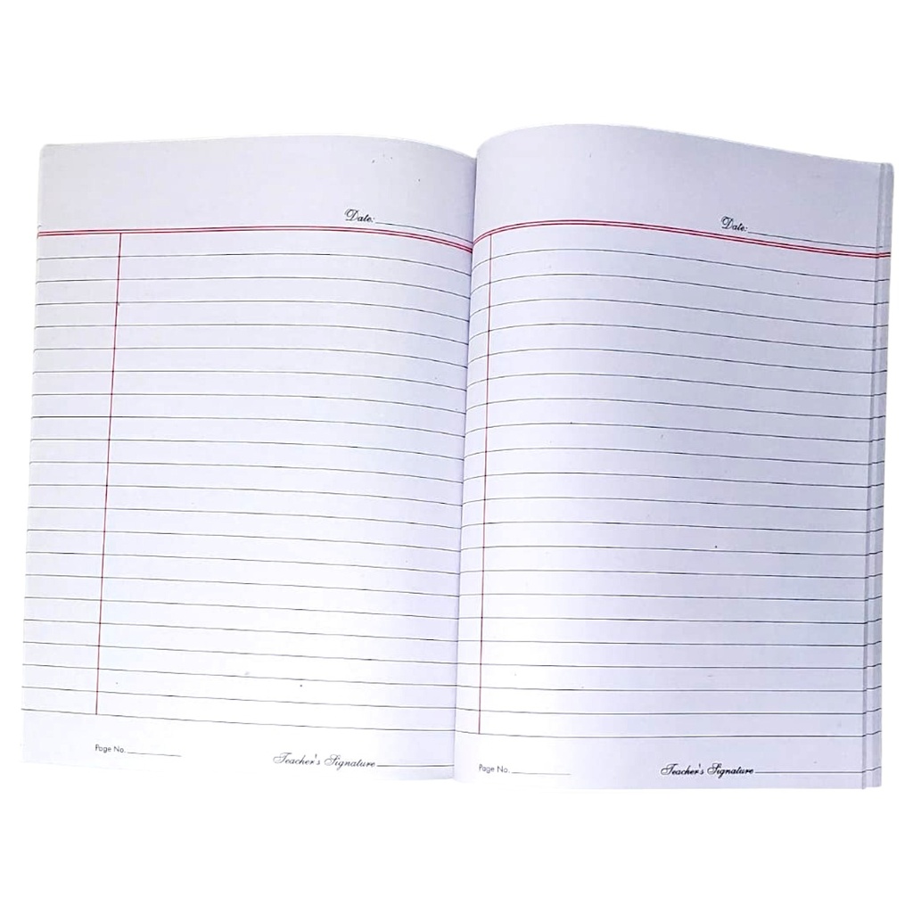 Single Line English Margin Journal of Reflection - 200 Pages - Alpha Girls School