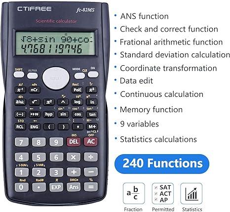 CTIFREE FC-82MS Scientific Calculator