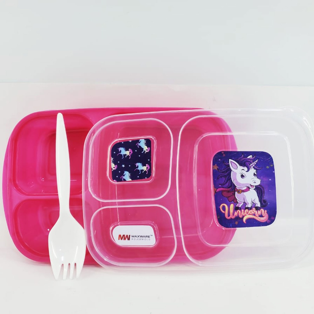 Unicorn maxware Lunch Box Plastic (Large)