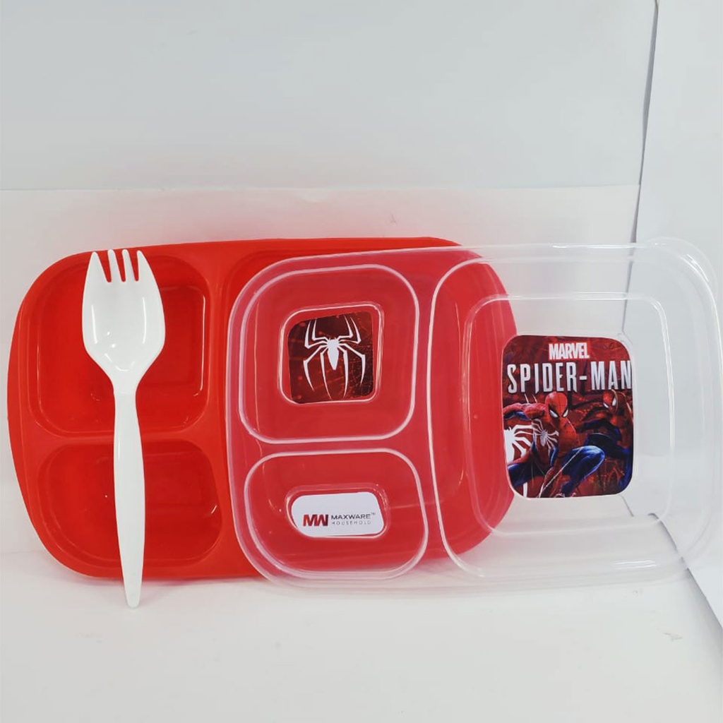 Spider Man Maxware Lunch Box Plastic (Large)