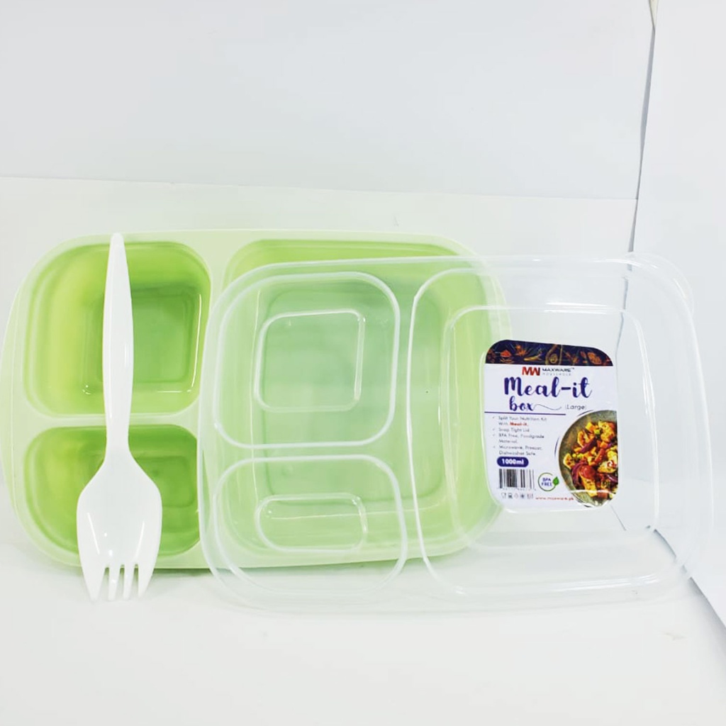 Maxware Lunch Box plastic (Large) - Light Green