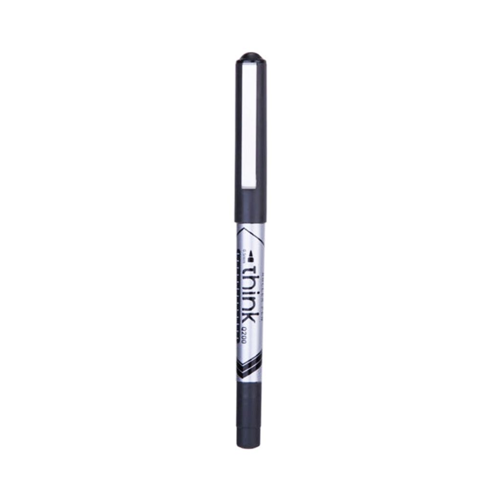 Deli Think Roller Pen 1Pc - Black - 0.5mm - Q20020