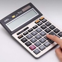 DELI CORE 1671C 150-CHECK CALCULATOR 14-DIGIT METAL