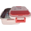Melody Steel Lunch Box - Pink - No. A-7