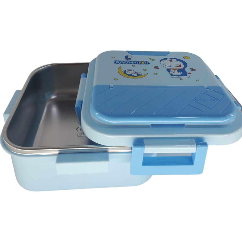 Doraemon Steel Lunch Box - Blue - No. A-7