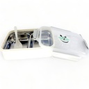 Natural Food Stainless Steel Lunch Box - Double Compartment - White | A-5