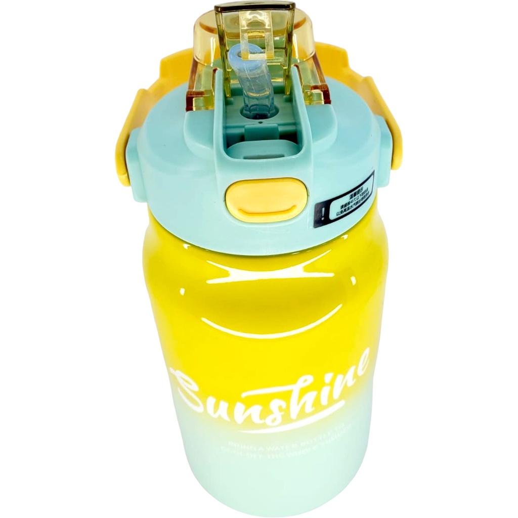 Double Sipper Sunshine Water Bottle - 1200 ml - Ye/Bl - No. B-6