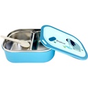 Elephant Stainless Steel Lunch Box - Double Compartment - Blue | A-10