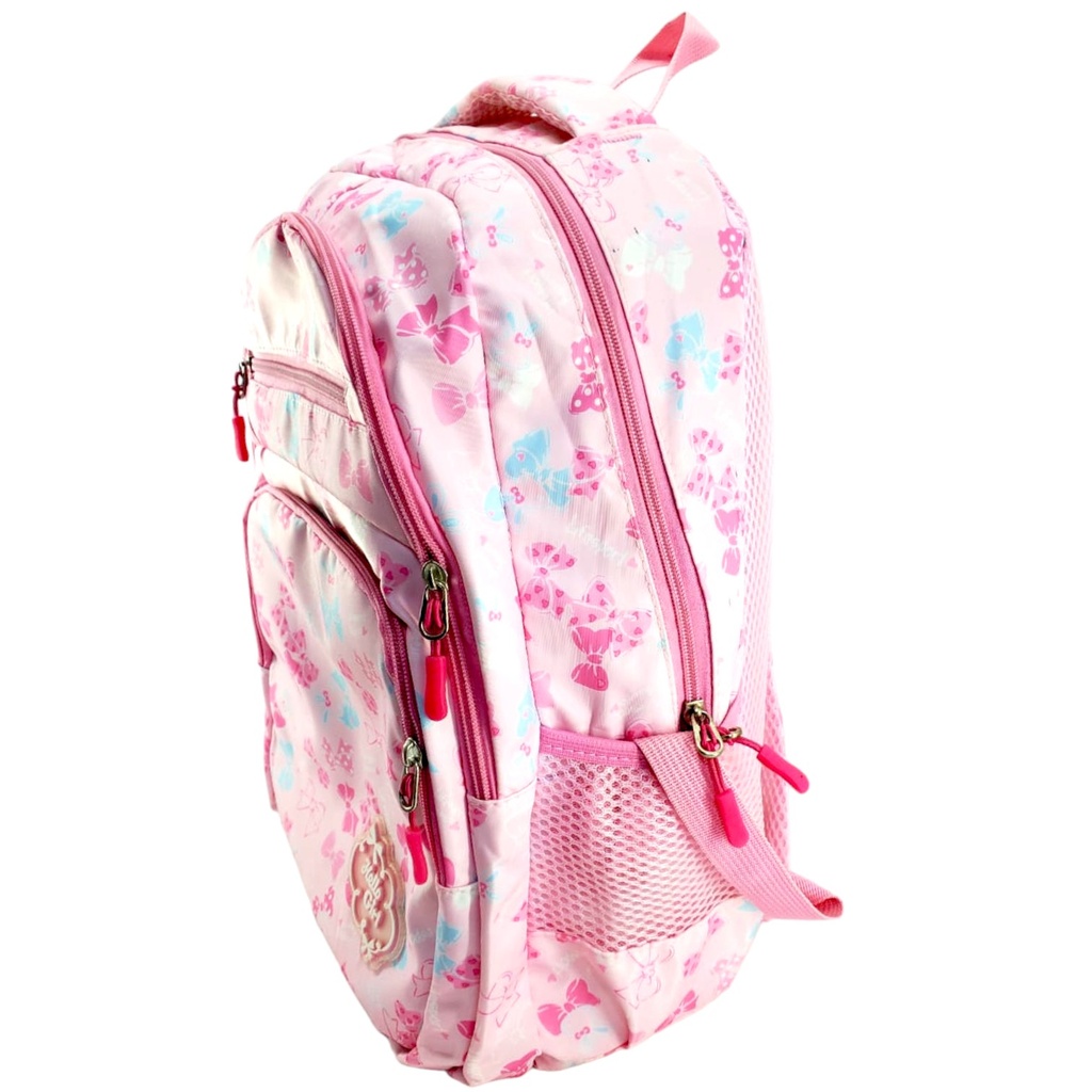 Hello girl Bow School Bag - Pink - Class - 1 - 3