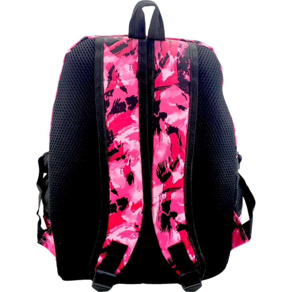 Sport Commando Print School Bag - Pink - Class - 1 - 2