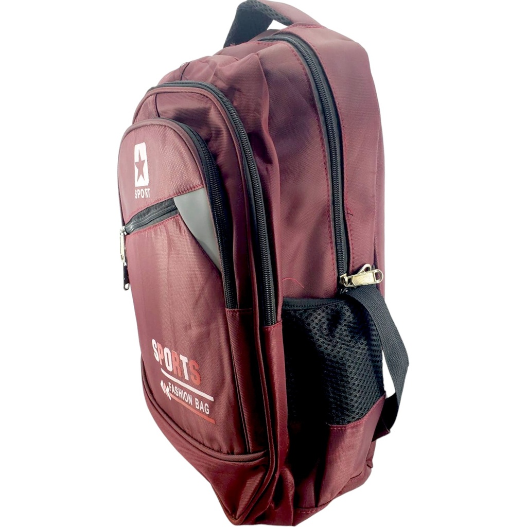 Sports Fashion School Bag - Maroon - Class - 1 - 4