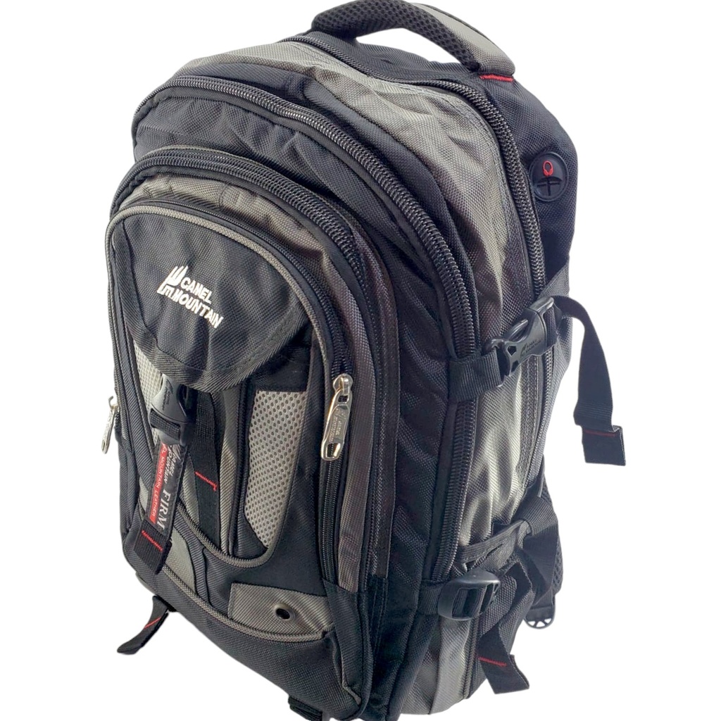 Camel Mountain Firm 20Inch School Bag - Black/Grey - Class - 3 - 8