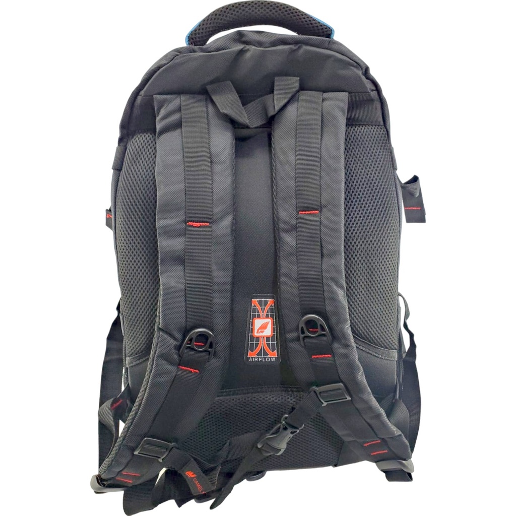 Camel Mountain 20Inch School Bag With Belt - Black/Blue - Class - 3 - 8