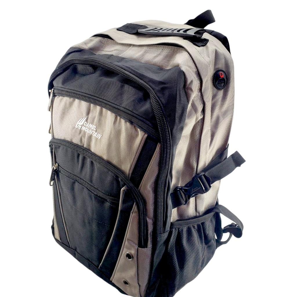 Camel Mountain 20Inch School Bag With - Black/Grey - Class - 3 - 8