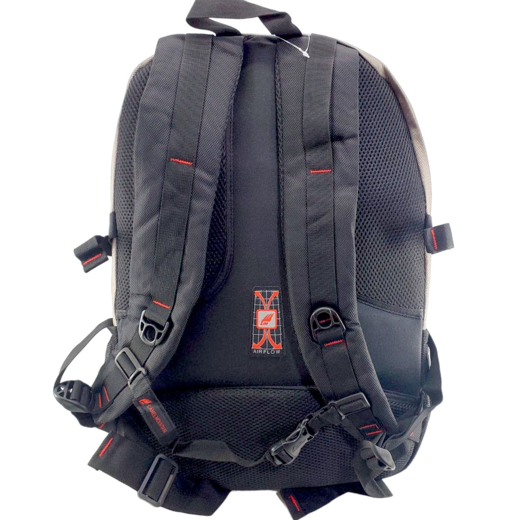 Camel Mountain 20Inch School Bag With - Black/Grey - Class - 3 - 8