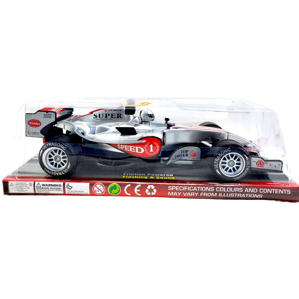 Racing Friction Powered With Flashing & Sound - No. FA63 - Assorted Colors