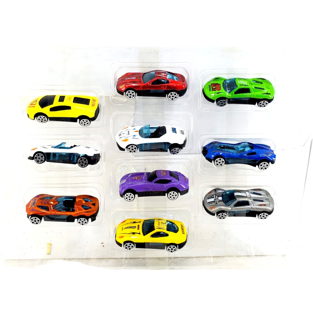 Hot Wheels Metal Car Set - Pack of 10 - No. 711