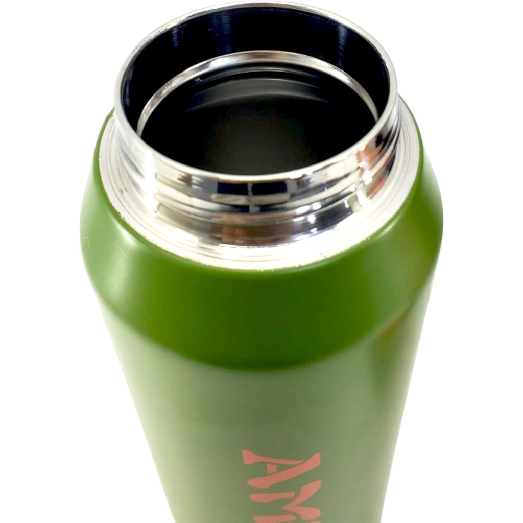 Grogeous Stainless Steel AMSZM Water Bottle - 800 ml - Green - No. 6083