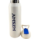 Grogeous Stainless Steel AMSZM Water Bottle - 800 ml - White - No. 6083