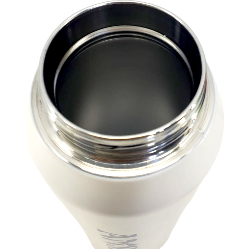 Grogeous Stainless Steel AMSZM Water Bottle - 800 ml - White - No. 6083