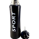 Grogeous Stainless Steel AMSZM Sports Water Bottle - 750 ml - Black - No. 8310