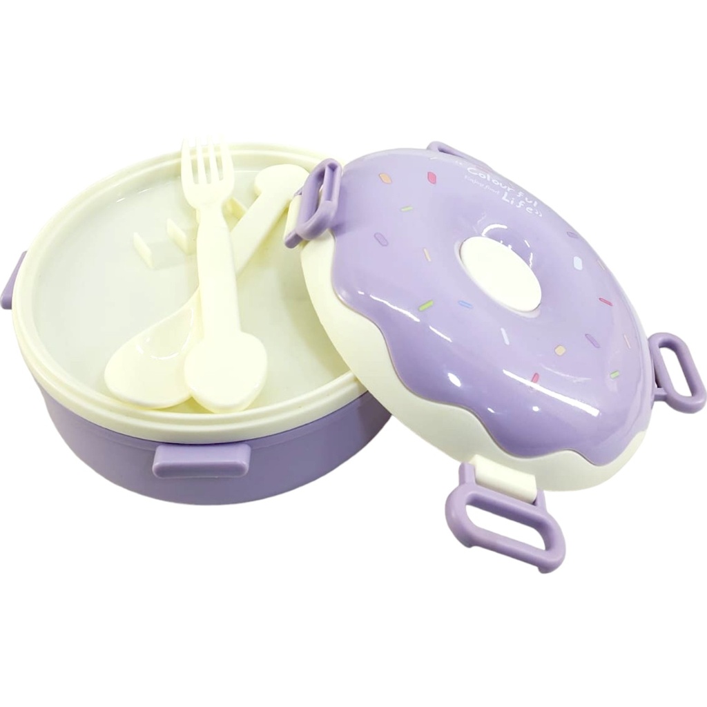 Donut Lunch Box - Purple - No. ML-6277