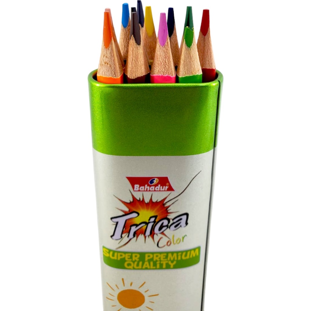 Bahadur Trica Color Pencils – Pack of 12 Colors