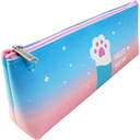 Blue/Pink Meow Pencil Pouch - No. BD-788