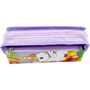 Double Zipper Unicorn Pencil Pouch - Purple - No. HR-2122
