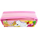 Double Zipper Unicorn Pencil Pouch - Pink - No. HR-2122