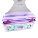 Love Unicorn Double Zipper Pencil Pouch - Purple - No. 1963