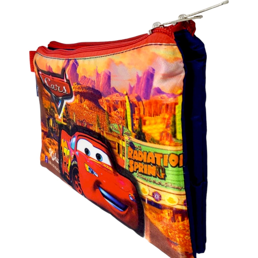 Car Double Zipper Pencil Pouch