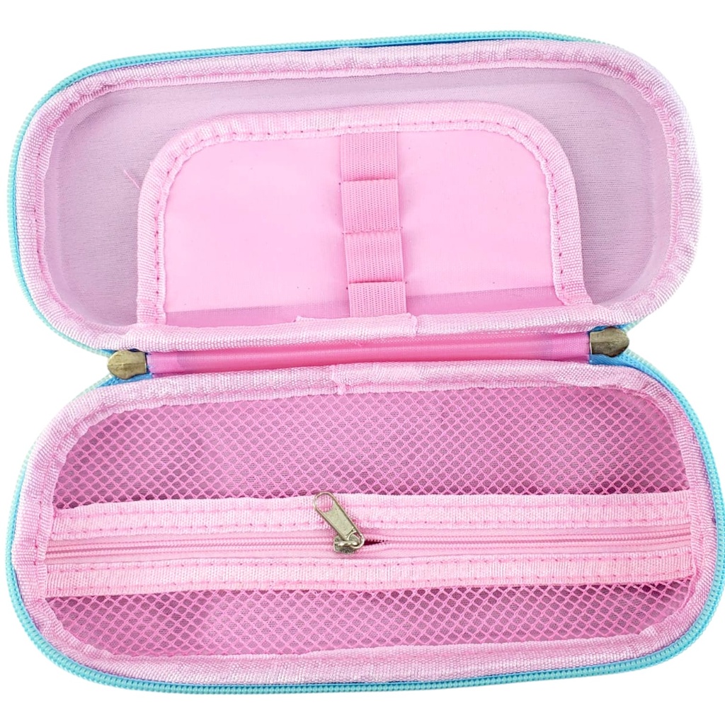 3D Unicorn Pencil Pouch - Blue - No. 5631