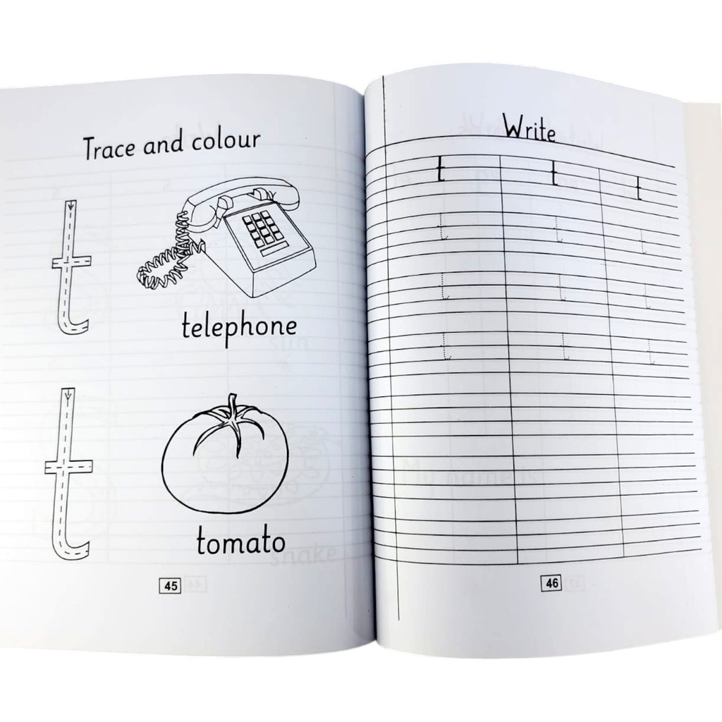 Broad 4 Line Printed Copy For Class KG 1 - 80 Pages - Jaffar Public School