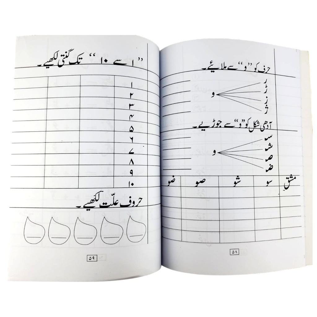 Broad Single Line Printed Copy For Class KG 2 - 80 Pages - Jaffar Public School