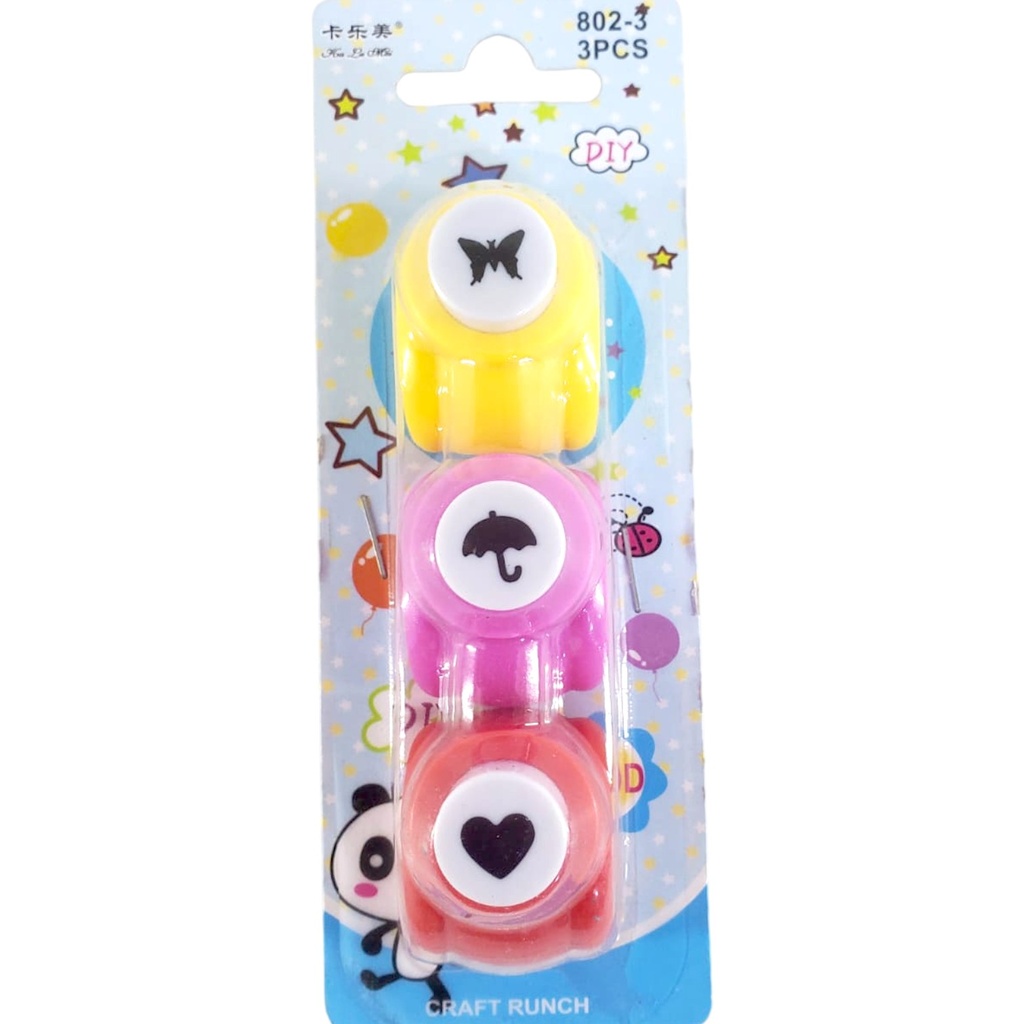 Mini Craft Punch Assorted Designs - Pack of 3 - No. 802-3
