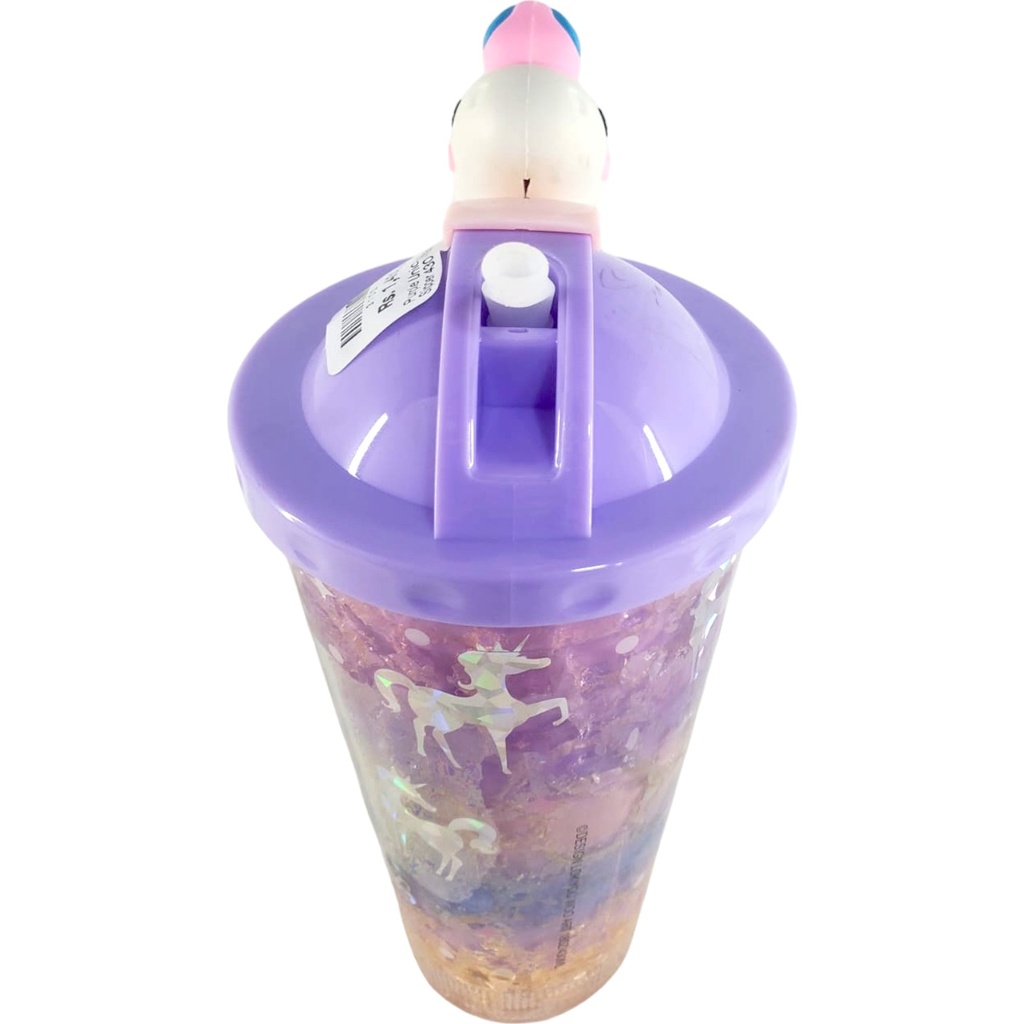 Purple Unicorn Straw Sipper 430ml