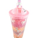 Red Unicorn Straw Sipper 430ml