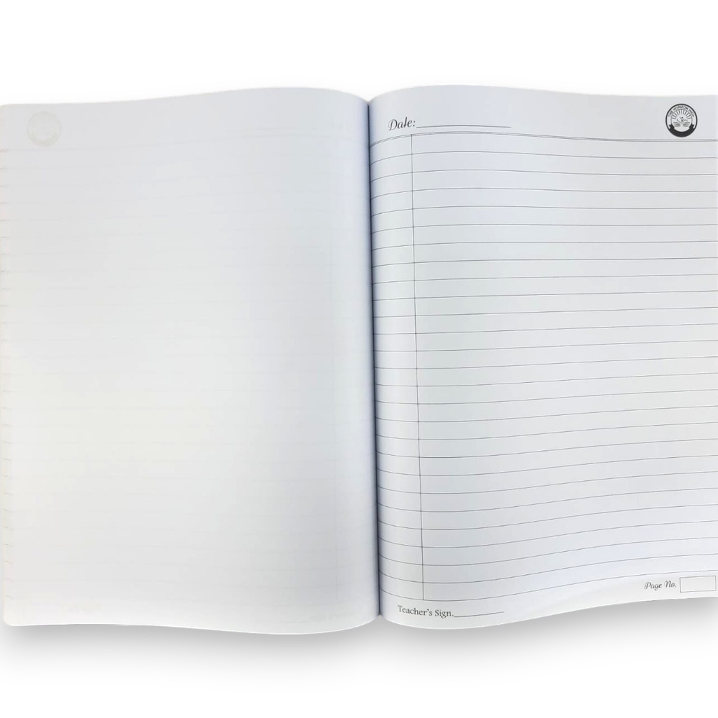 Single Line English Margin Inter Leaf Journal - 160 Pages - The Horizon High