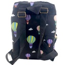 Balloon Design College Bag - Black - No. 9028